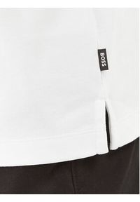 BOSS - Boss Polo 50499220 Biały Regular Fit. Typ kołnierza: polo. Kolor: biały. Materiał: bawełna #4
