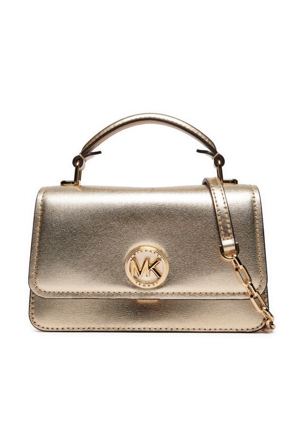 MICHAEL Michael Kors Torebka Delancey 32T4GD8C5M Złoty. Kolor: złoty. Materiał: skórzane