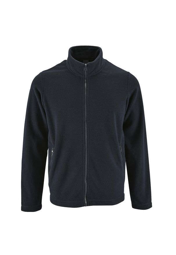 SOL'S - Męska Bluza Polarowa Norman. Kolor: niebieski. Materiał: polar. Sezon: zima