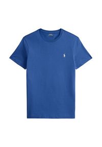 Polo Ralph Lauren T-Shirt 710671438537 Niebieski Custom Slim Fit. Typ kołnierza: polo. Kolor: niebieski. Materiał: bawełna #4