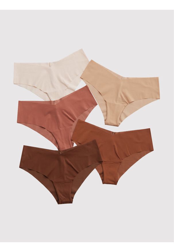 Komplet 5 par fig klasycznych aerie. Kolor: beżowy