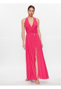 Fracomina Sukienka wieczorowa FQ23SD3004W41201 Różowy Regular Fit. Kolor: różowy. Materiał: syntetyk. Styl: wizytowy