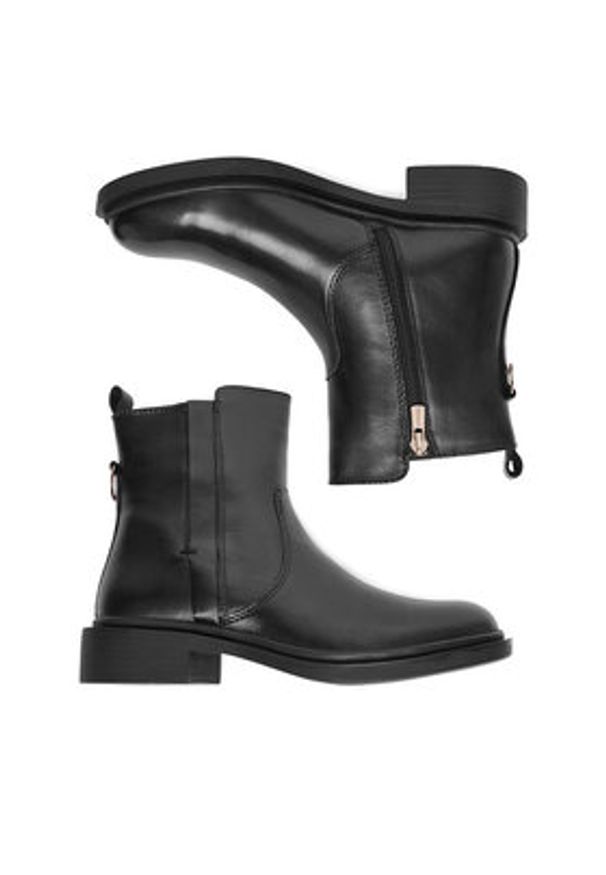 Lasocki Botki CEO-RST-VR91-01 Czarny. Kolor: czarny. Materiał: skóra