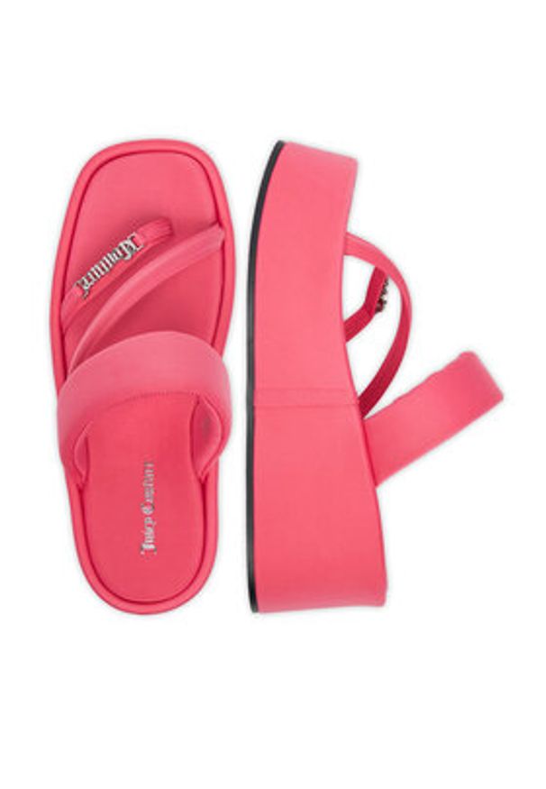 Juicy Couture Japonki WSS21515-01 Różowy. Kolor: różowy. Materiał: materiał
