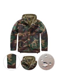 Kurtka turystyczna męska Brandit Frontzip Windbreaker Woodland. Kolor: zielony, brązowy, wielokolorowy