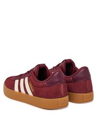 Adidas - adidas Sneakersy Vl Court 3.0 Shoes IH4039 Bordowy. Kolor: czerwony. Materiał: skóra, zamsz #2