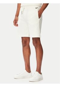 BOSS Szorty sportowe Structure Shorts 50540581 Kremowy Regular Fit. Kolor: kremowy. Materiał: syntetyk. Styl: sportowy #1