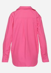 Born2be - Fuksjowa Bawełniana Koszula o Klasycznym Fasonie Pomidea. Kolor: różowy. Materiał: bawełna. Długość rękawa: długi rękaw. Długość: długie. Styl: klasyczny