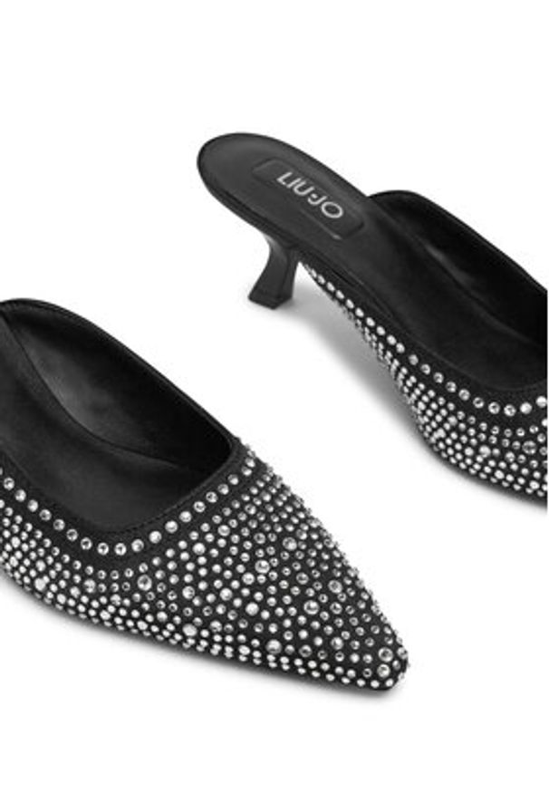 Liu Jo Klapki Gemy 03 SA5055 TX001 Czarny. Kolor: czarny. Materiał: materiał