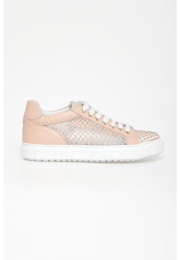 CESARE CASADEI - Sneakersy damskie skórzane CASADEI. Materiał: skóra