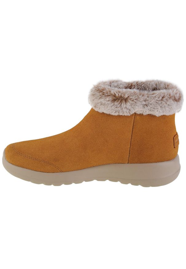 skechers - Buty zimowe damskie, Skechers On The Go Joy - First Glance. Kolor: brązowy. Sezon: zima. Styl: sportowy