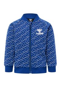 Bluza dresowa dla dziecka Hummel hmlLogun. Kolor: niebieski. Materiał: dresówka. Wzór: nadruk, aplikacja #1