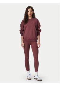Adidas - adidas Bluza Essentials Crew Long Fleece Sweatshirt KT2279 Brązowy Regular Fit. Kolor: brązowy. Materiał: bawełna #3