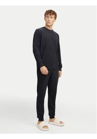 Jack & Jones Piżama Solid 12268536 Czarny Loose Fit. Kolor: czarny. Materiał: syntetyk #7