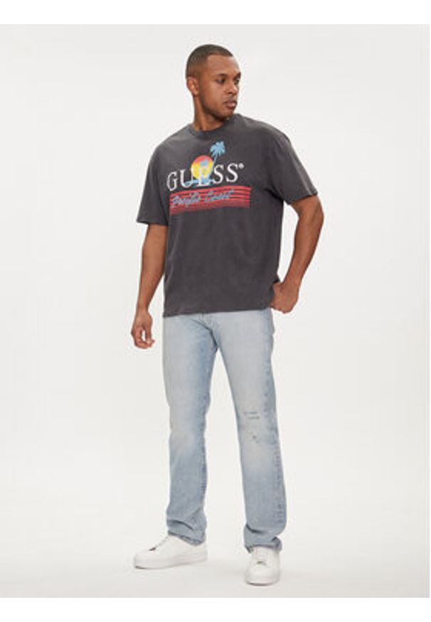 Guess T-Shirt M4GI41 KBZV1 Szary Regular Fit. Kolor: szary