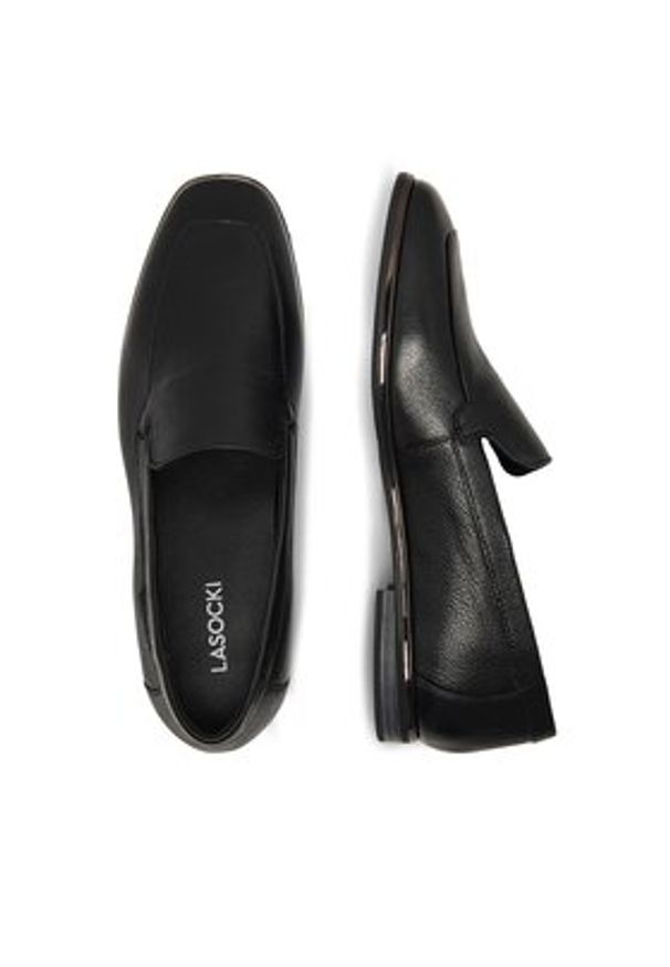 Lasocki Lordsy WB-BIANCA-29C Czarny. Kolor: czarny. Materiał: skóra