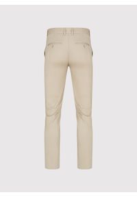 Pako Lorente - PAKO LORENTE – Beżowe gładkie spodnie męskie. Kolor: beżowy. Materiał: bawełna, elastan. Wzór: gładki. Styl: klasyczny #3
