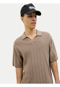 Jack & Jones Sweter Varenna 12272578 Beżowy Relaxed Fit. Kolor: beżowy. Materiał: bawełna #3