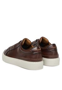 BOSS Sneakersy Gary 50546855 Brązowy. Kolor: brązowy. Materiał: skóra