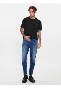 Tommy Jeans T-Shirt Classic Xs Badge DM0DM17870 Czarny Classic Fit. Kolor: czarny. Materiał: bawełna