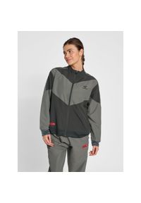 Damska bluza dresowa Hummel Pro Grid. Kolor: szary. Materiał: dresówka. Wzór: nadruk, jodełka. Sport: piłka nożna #1