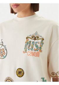 Just Cavalli T-Shirt 80PAHE08 CJ118 Biały Regular Fit. Kolor: biały. Materiał: bawełna #5