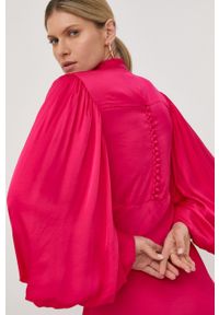 Birgitte Herskind sukienka kolor fioletowy maxi dopasowana. Kolor: fioletowy. Materiał: tkanina, guma. Typ sukienki: dopasowane. Długość: maxi #2
