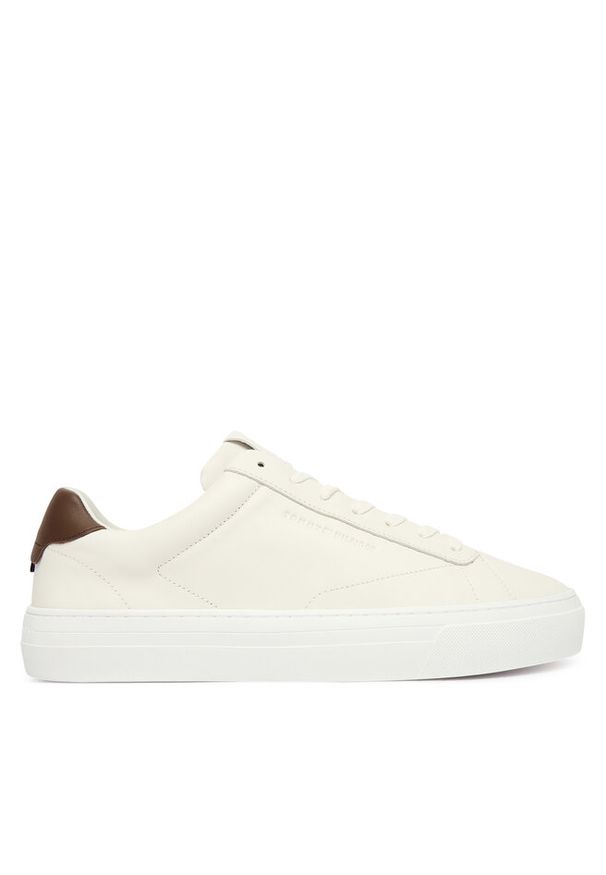 TOMMY HILFIGER - Sneakersy Tommy Hilfiger. Kolor: kremowy