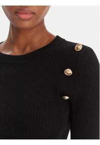 Guess Sweter W6RR58 Z2YK2 Czarny Regular Fit. Kolor: czarny. Materiał: wiskoza #3