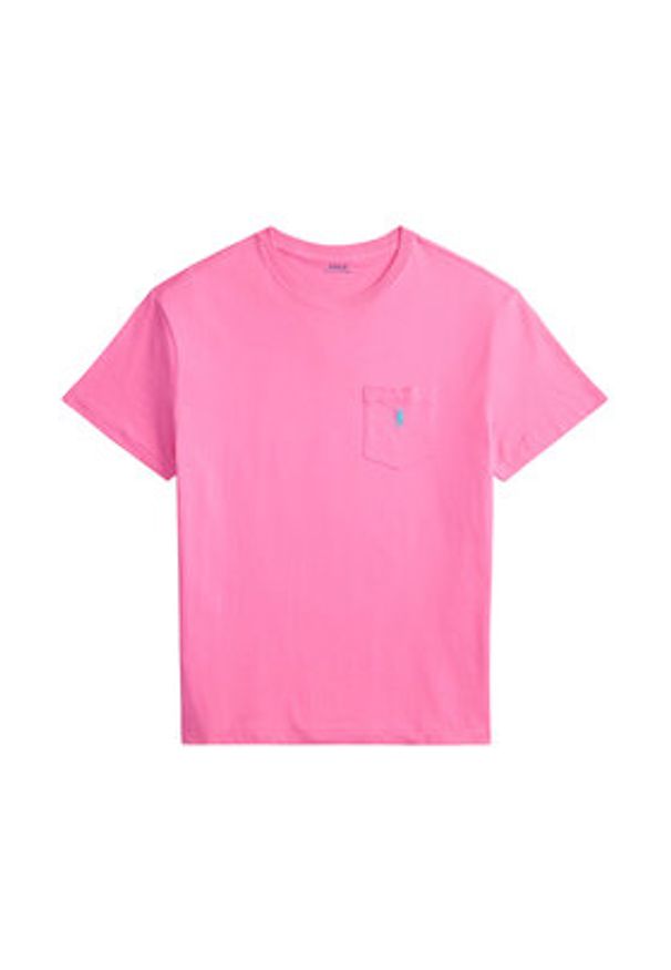 Polo Ralph Lauren T-Shirt 710671438511 Różowy Custom Slim Fit. Typ kołnierza: polo. Kolor: różowy. Materiał: bawełna