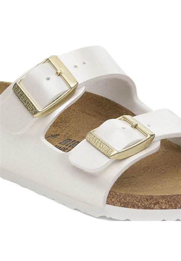 Klapki dla dzieci Birkenstock Arizona Kids Bs. Kolor: biały. Materiał: materiał, syntetyk