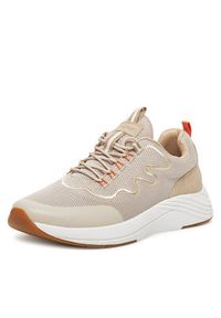 Rieker Sneakersy N8504-60 Beżowy. Kolor: beżowy. Materiał: materiał #7