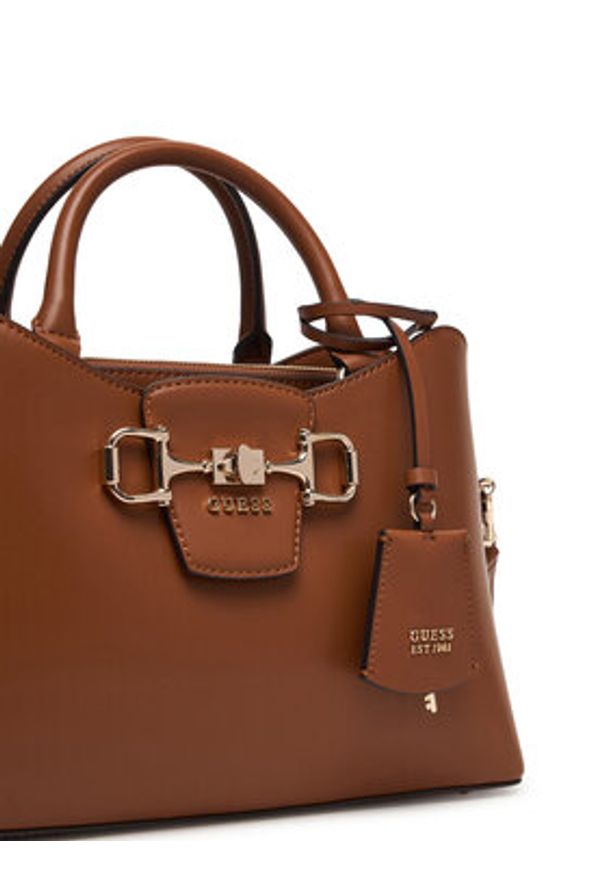 Guess Torebka Janie HWVG99 10060 Brązowy. Kolor: brązowy. Materiał: skórzane