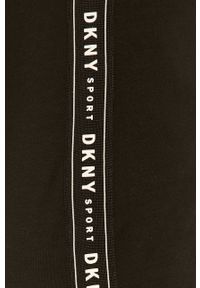 DKNY - Dkny - Sukienka. Kolor: czarny. Materiał: dzianina. Wzór: aplikacja. Typ sukienki: dopasowane #4