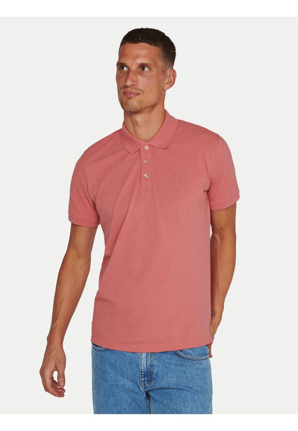 Matinique Polo 30206461 Koralowy Regular Fit. Typ kołnierza: polo. Kolor: pomarańczowy. Materiał: bawełna