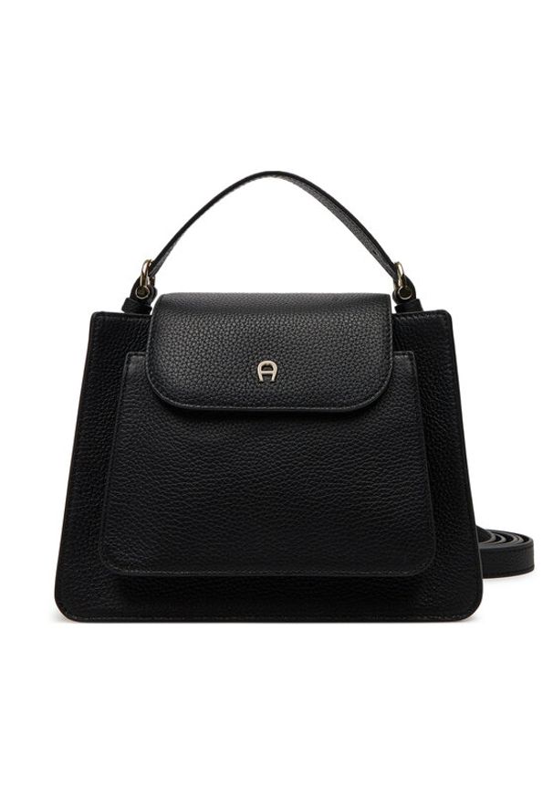 Aigner Torebka Delia S 133020 Czarny. Kolor: czarny. Materiał: skórzane