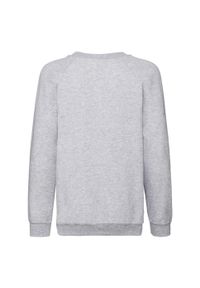 FRUIT OF THE LOOM - Bluza Dziecięca Classic Heather Raglan. Kolor: szary. Długość rękawa: raglanowy rękaw
