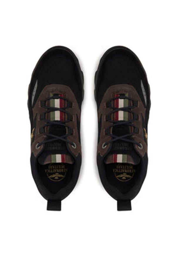 Aeronautica Militare Sneakersy 242SC253PL250 Czarny. Kolor: czarny. Materiał: skóra, zamsz