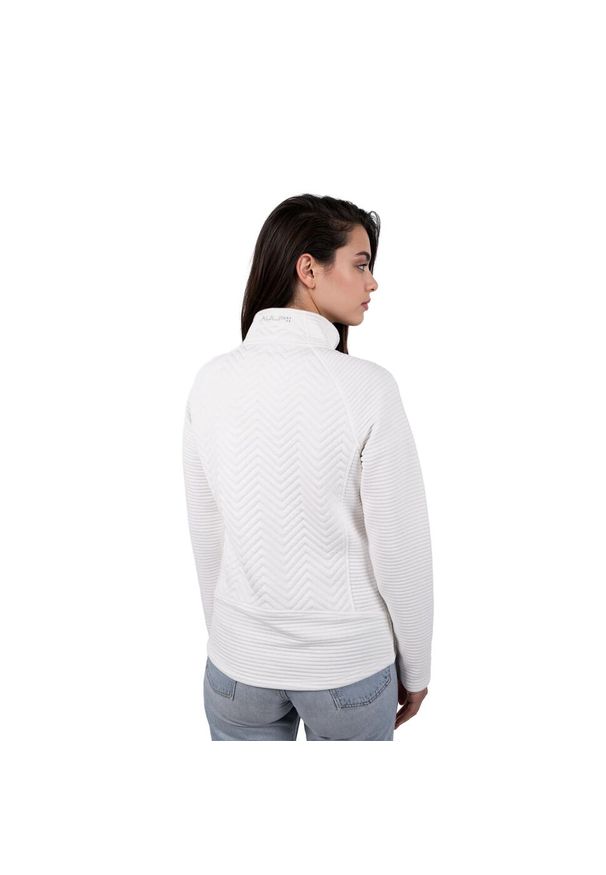 Aulp - Bluza polarowa damska AULP SIMIX oddychająca. Kolor: biały. Materiał: polar. Sport: turystyka piesza