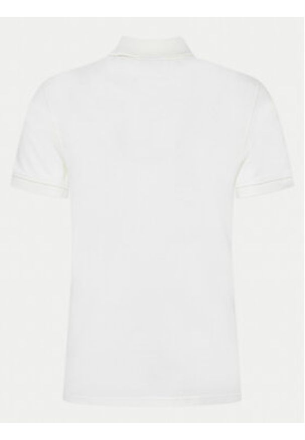 Petrol Industries Polo M-1040-POL002 Beżowy Slim Fit. Typ kołnierza: polo. Kolor: beżowy. Materiał: bawełna