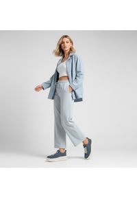 Granatowe Sneakersy Filippo Zamszowe Buty Damskie Na Platformie. Okazja: na co dzień. Zapięcie: sznurówki. Kolor: niebieski. Materiał: zamsz. Obcas: na platformie. Sport: turystyka piesza #9