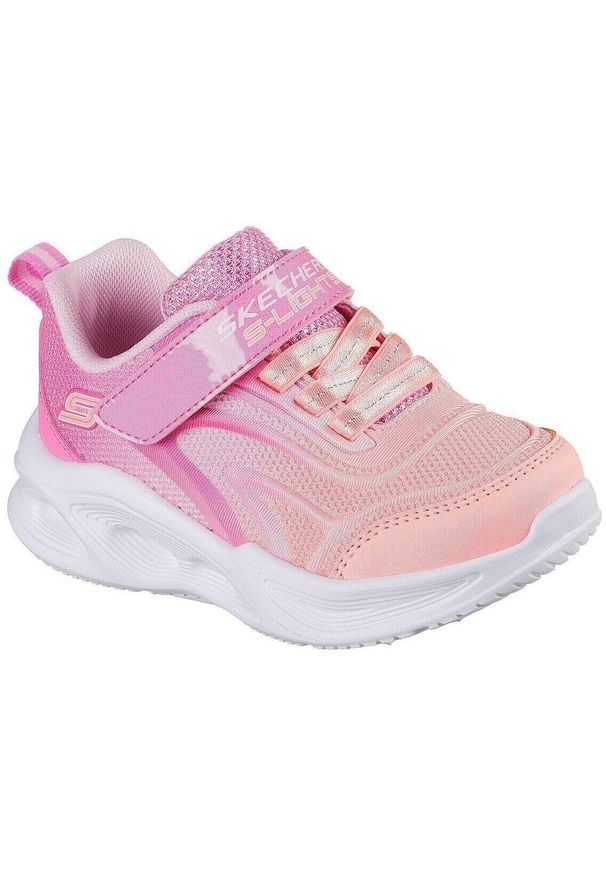Adidasy Skechers S Lights-skechers Sola Glow-, Dzieci. Okazja: na uczelnię. Kolor: różowy. Materiał: materiał. Model: Skechers Sport. Sport: joga i pilates