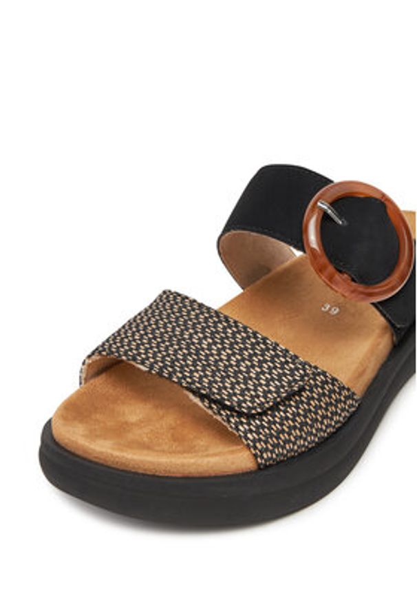 Remonte Klapki D2N51-03 Czarny. Kolor: czarny. Materiał: materiał