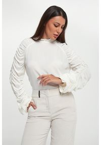 Twinset Milano - Bluzka damska z wiskozowej krepy TWINSET. Materiał: wiskoza #1