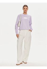 Calvin Klein Jeans Bluza Faded Monologo J20J223537 Fioletowy Regular Fit. Kolor: fioletowy. Materiał: bawełna