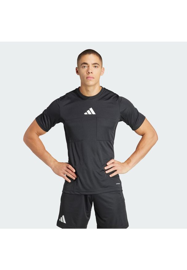 Adidas - Koszulka Referee 24. Kolor: czarny. Materiał: materiał. Sport: piłka nożna