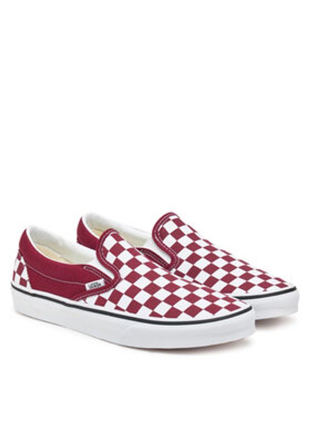 Vans Tenisówki Classic Slip-On VN000D5PZCF1 Bordowy. Zapięcie: bez zapięcia. Kolor: czerwony. Materiał: materiał