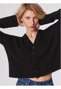 Simple Kardigan SWD512-01 Czarny Relaxed Fit. Kolor: czarny. Materiał: syntetyk #2