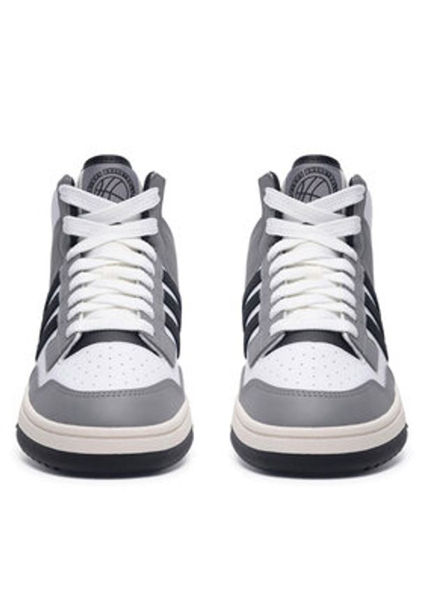 Adidas - adidas Sneakersy RAPID COURT MID W JP5866 Szary. Kolor: szary. Materiał: skóra