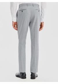 Pako Lorente - PAKO LORENTE – Gładkie szare spodnie garniturowe. Okazja: na spotkanie biznesowe. Kolor: szary. Materiał: poliester, wełna. Wzór: gładki. Styl: biznesowy #3